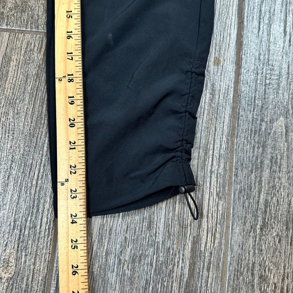 Apana Black Drawstring Ruched Ankle Jogger Pants Womens Size XS Athletic‎ Casual
